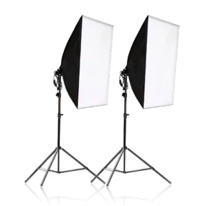 Kit Iluminação YouTuber | 2 Softbox de 70cm + 2 Tripés de 2,5mt